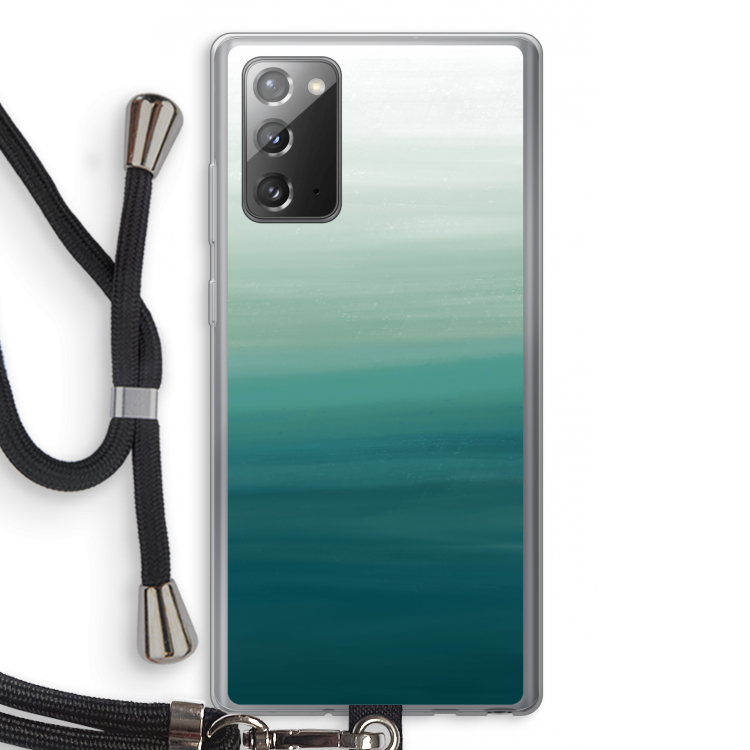 Ocean: Samsung Galaxy Note 20 / Note 20 5G Transparant Hoesje met koord