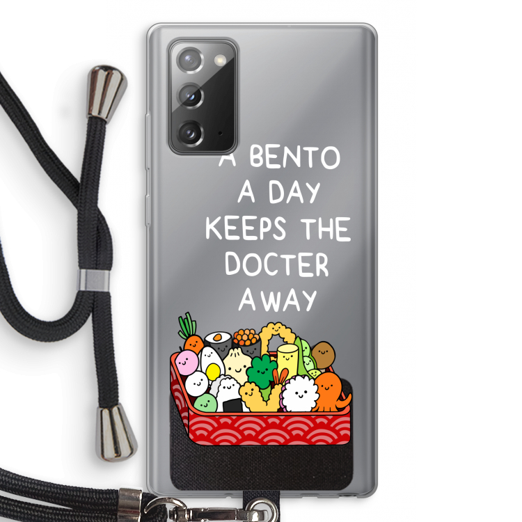 Bento a day: Samsung Galaxy Note 20 / Note 20 5G Transparant Hoesje met koord