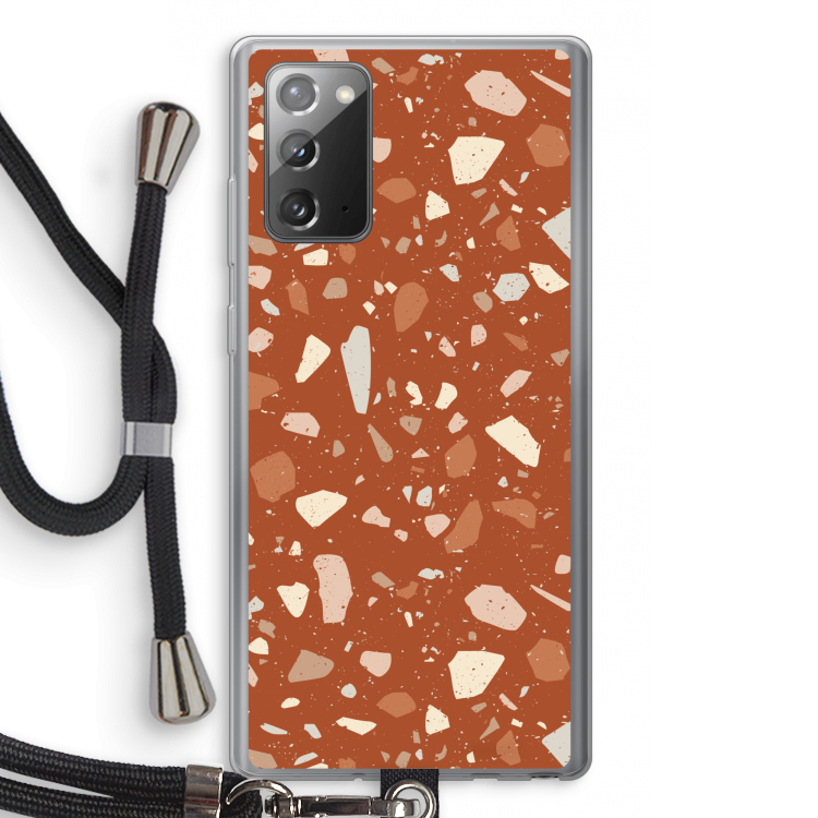Terrazzo N°22: Samsung Galaxy Note 20 / Note 20 5G Transparant Hoesje met koord