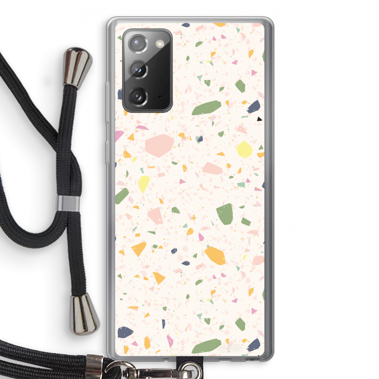 Terrazzo N°21: Samsung Galaxy Note 20 / Note 20 5G Transparant Hoesje met koord