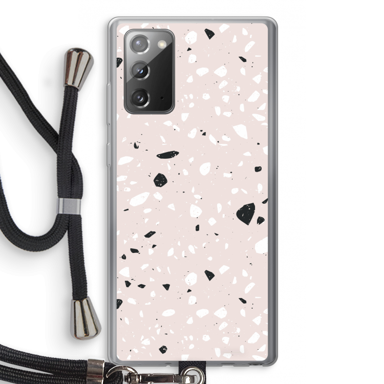 Terrazzo N°20: Samsung Galaxy Note 20 / Note 20 5G Transparant Hoesje met koord