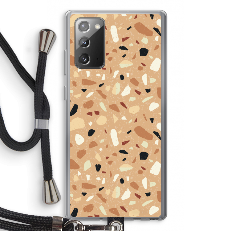 Terrazzo N°17: Samsung Galaxy Note 20 / Note 20 5G Transparant Hoesje met koord