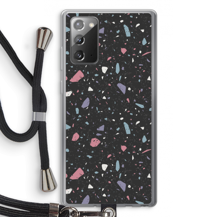 Terrazzo N°16: Samsung Galaxy Note 20 / Note 20 5G Transparant Hoesje met koord