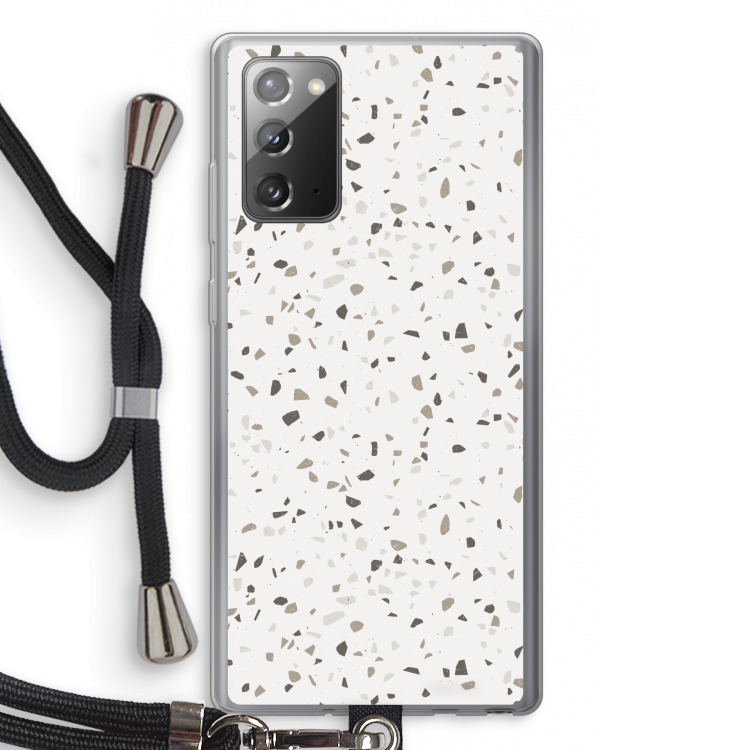 Terrazzo N°14: Samsung Galaxy Note 20 / Note 20 5G Transparant Hoesje met koord