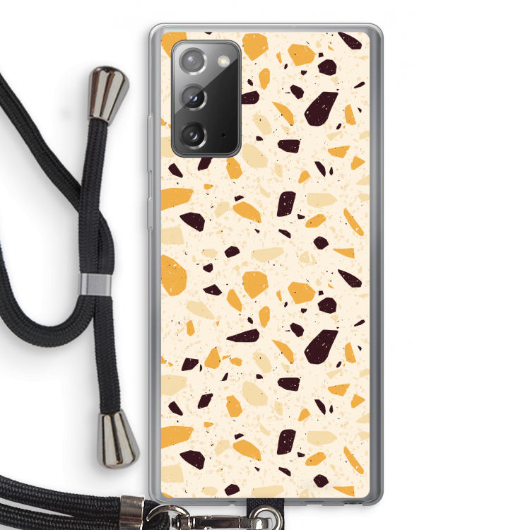 Terrazzo N°13: Samsung Galaxy Note 20 / Note 20 5G Transparant Hoesje met koord