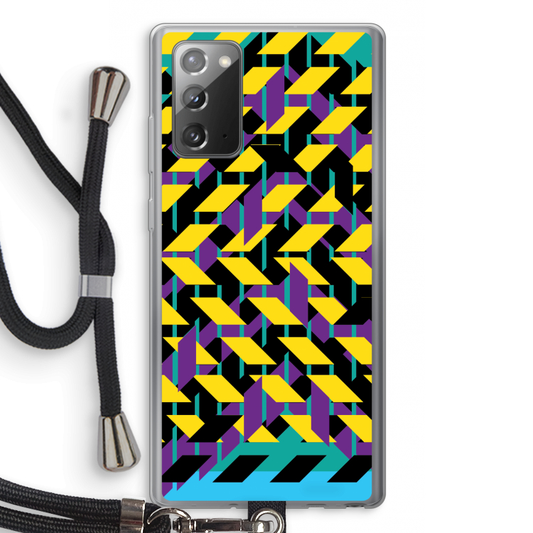 Skew Bee 3: Samsung Galaxy Note 20 / Note 20 5G Transparant Hoesje met koord