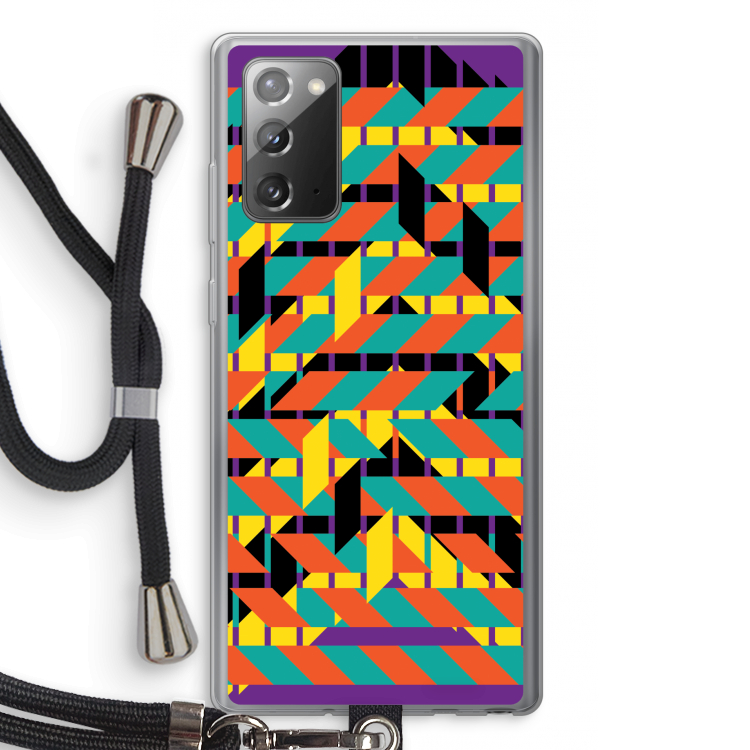 Skew Bee 2: Samsung Galaxy Note 20 / Note 20 5G Transparant Hoesje met koord