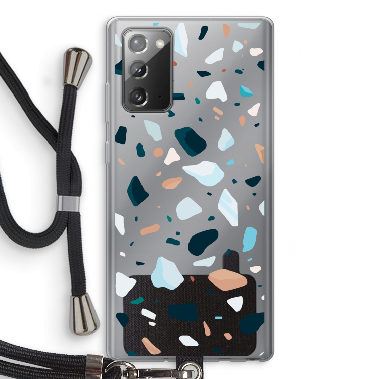 Terrazzo N°13: Samsung Galaxy Note 20 / Note 20 5G Transparant Hoesje met koord
