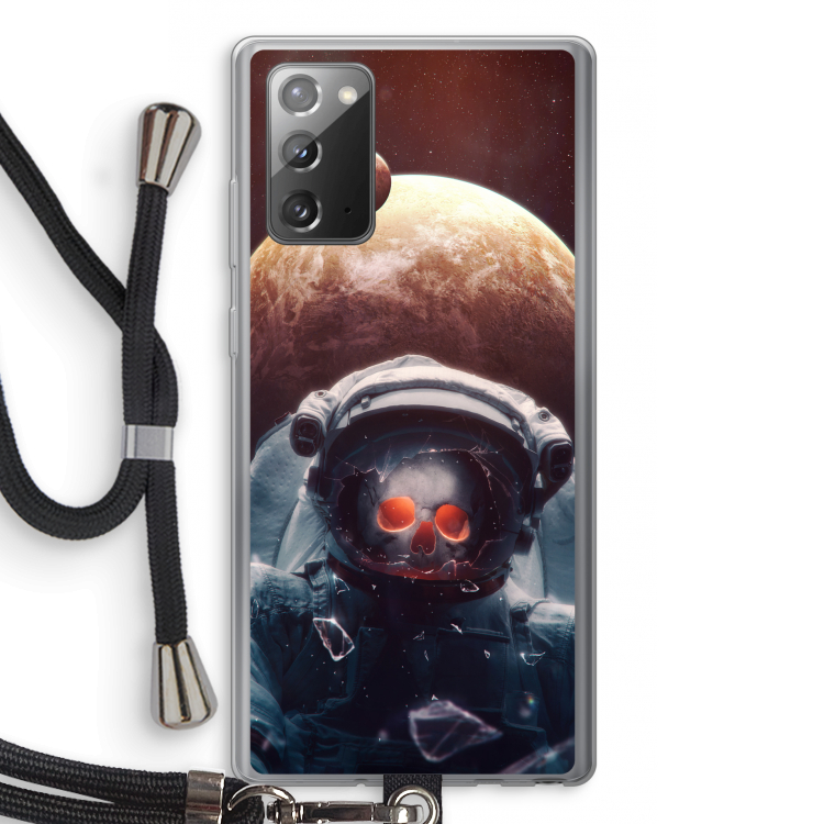 Voyager: Samsung Galaxy Note 20 / Note 20 5G Transparant Hoesje met koord