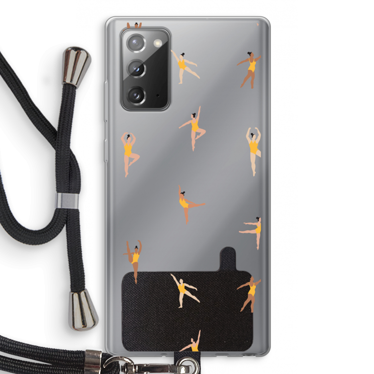 Dans #2: Samsung Galaxy Note 20 / Note 20 5G Transparant Hoesje met koord