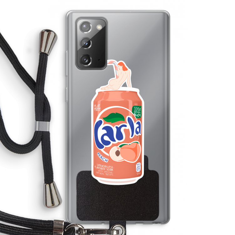S(peach)less: Samsung Galaxy Note 20 / Note 20 5G Transparant Hoesje met koord