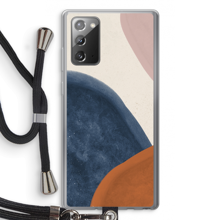 Geo #1: Samsung Galaxy Note 20 / Note 20 5G Transparant Hoesje met koord
