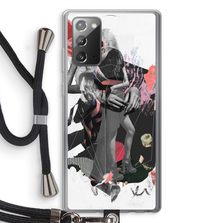 Dissimulation du réel: Samsung Galaxy Note 20 / Note 20 5G Transparant Hoesje met koord