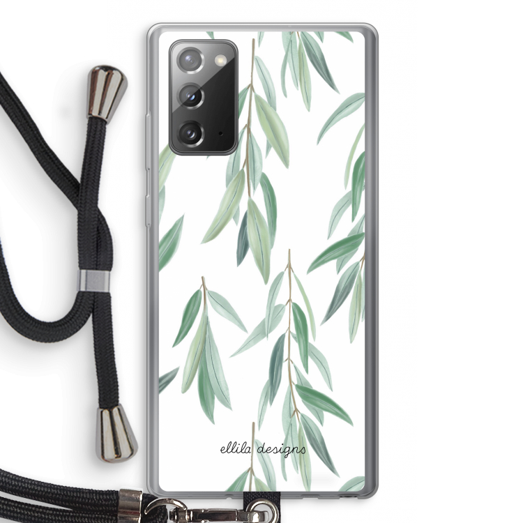 Branch up your life: Samsung Galaxy Note 20 / Note 20 5G Transparant Hoesje met koord