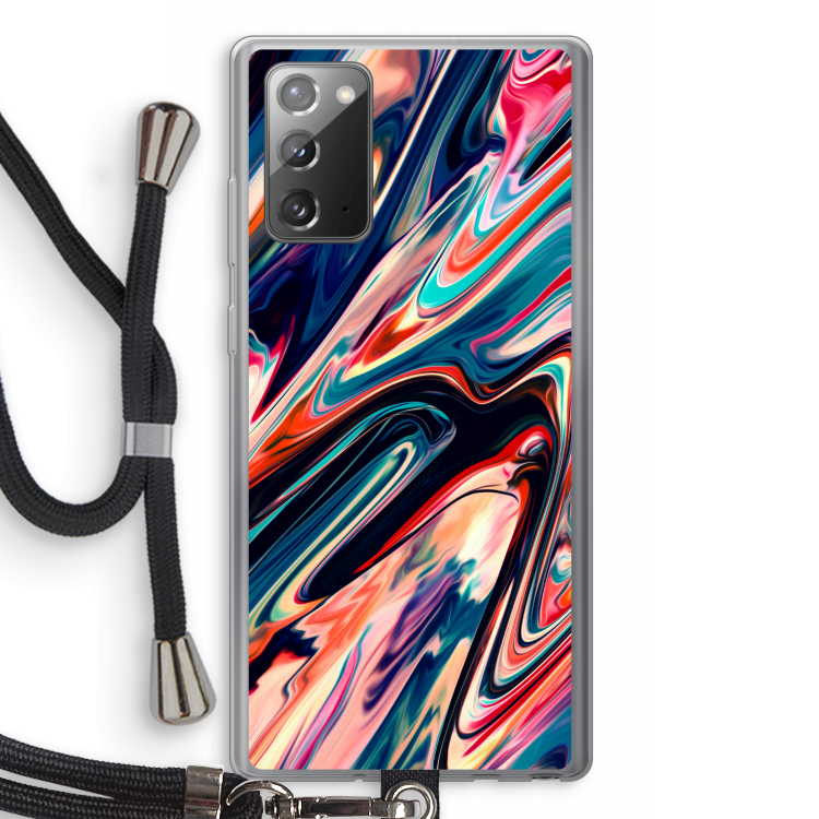 Quantum Being: Samsung Galaxy Note 20 / Note 20 5G Transparant Hoesje met koord
