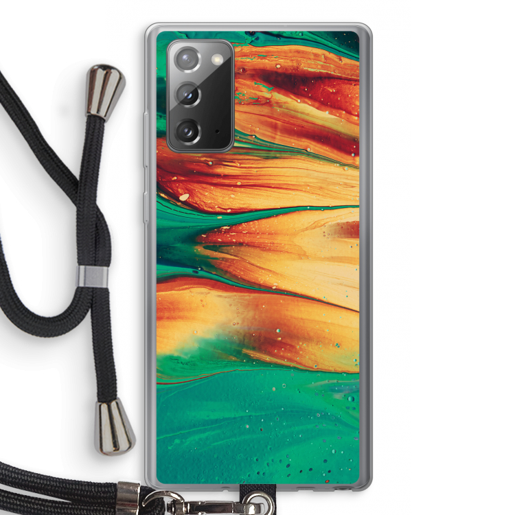 Green Inferno: Samsung Galaxy Note 20 / Note 20 5G Transparant Hoesje met koord