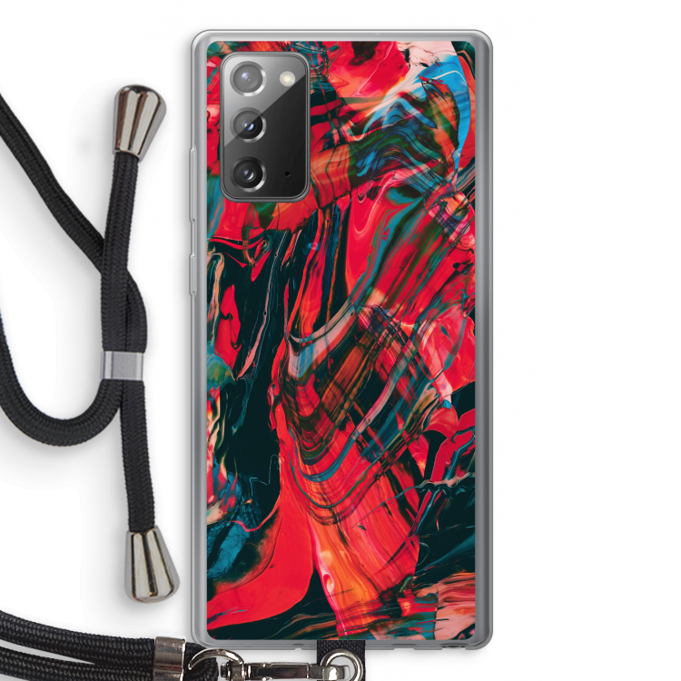 Endless Descent: Samsung Galaxy Note 20 / Note 20 5G Transparant Hoesje met koord