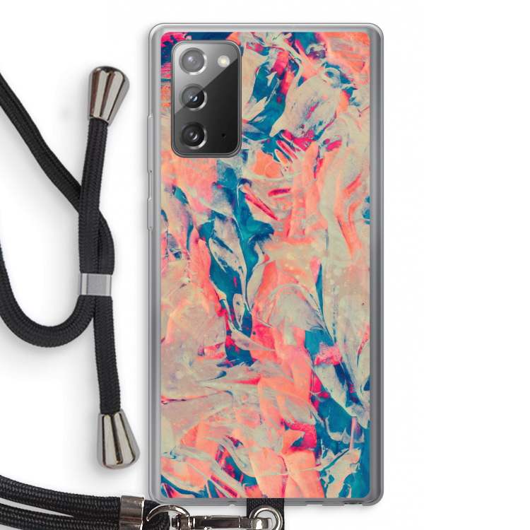 Alone: Samsung Galaxy Note 20 / Note 20 5G Transparant Hoesje met koord