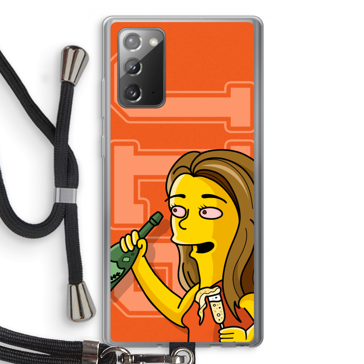 Jamie Lee Simpson: Samsung Galaxy Note 20 / Note 20 5G Transparant Hoesje met koord