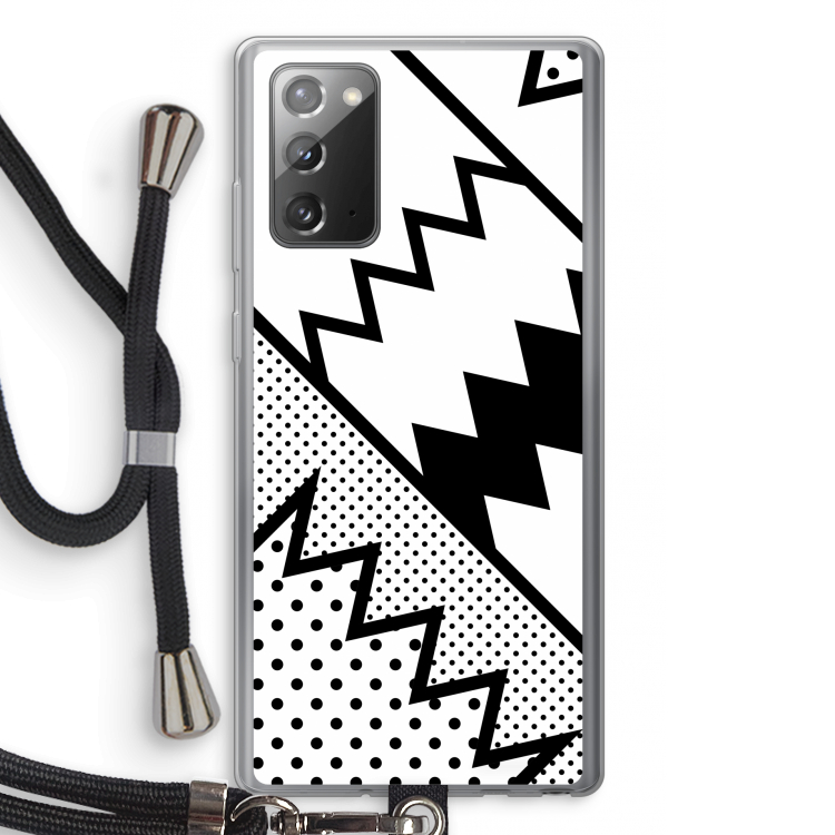 Pop Art #5: Samsung Galaxy Note 20 / Note 20 5G Transparant Hoesje met koord