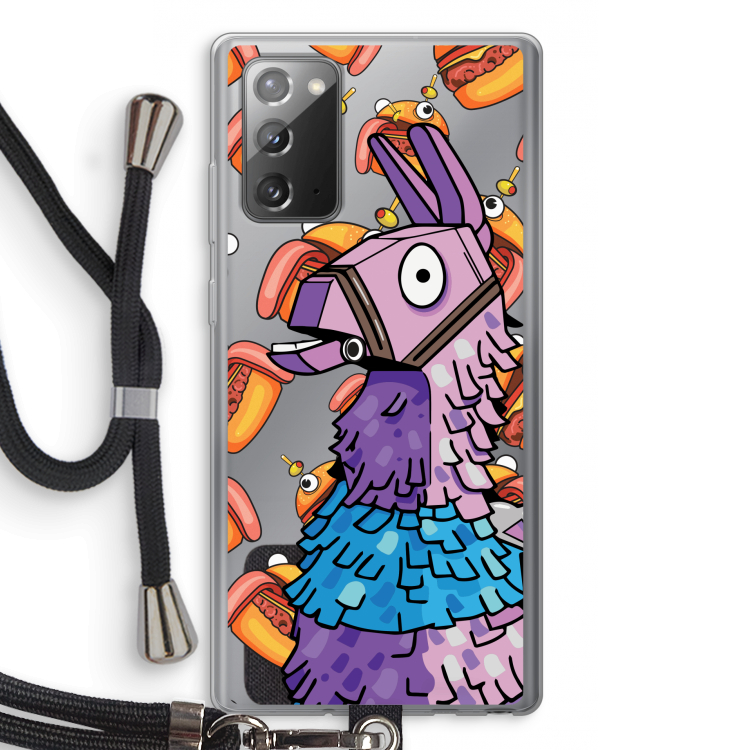 Loot Burger: Samsung Galaxy Note 20 / Note 20 5G Transparant Hoesje met koord