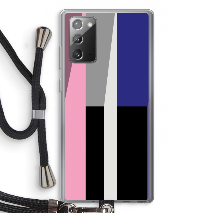 Gestalte 4: Samsung Galaxy Note 20 / Note 20 5G Transparant Hoesje met koord