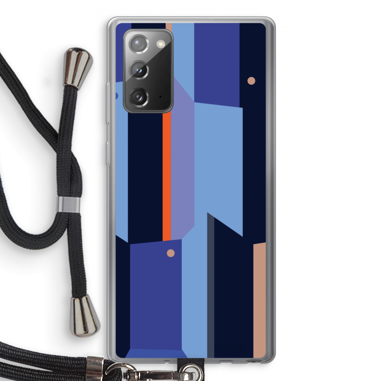 Gestalte 3: Samsung Galaxy Note 20 / Note 20 5G Transparant Hoesje met koord