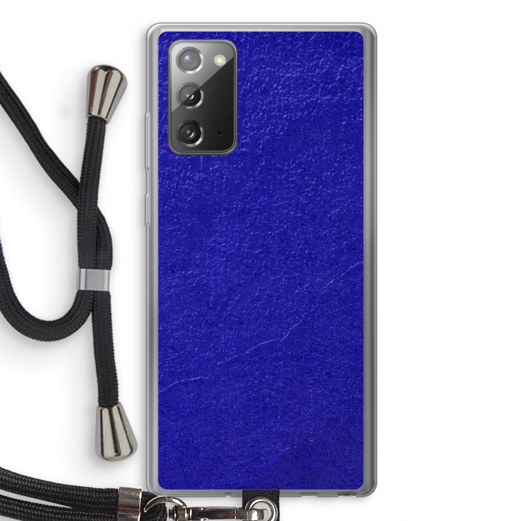Majorelle Blue: Samsung Galaxy Note 20 / Note 20 5G Transparant Hoesje met koord