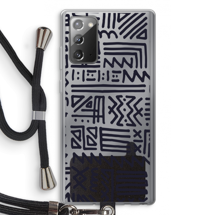 Marrakech print: Samsung Galaxy Note 20 / Note 20 5G Transparant Hoesje met koord