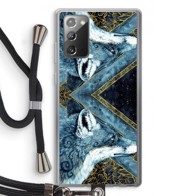 Golden Fox: Samsung Galaxy Note 20 / Note 20 5G Transparant Hoesje met koord
