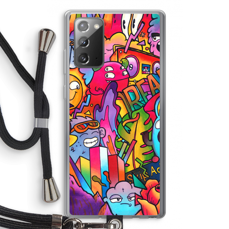 Dreams: Samsung Galaxy Note 20 / Note 20 5G Transparant Hoesje met koord