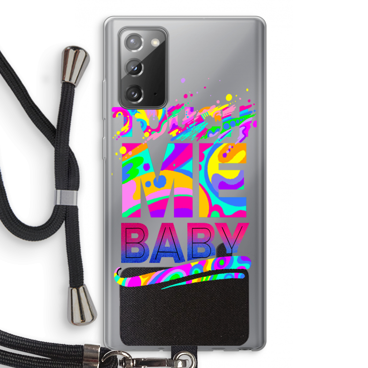 Touch Me: Samsung Galaxy Note 20 / Note 20 5G Transparant Hoesje met koord
