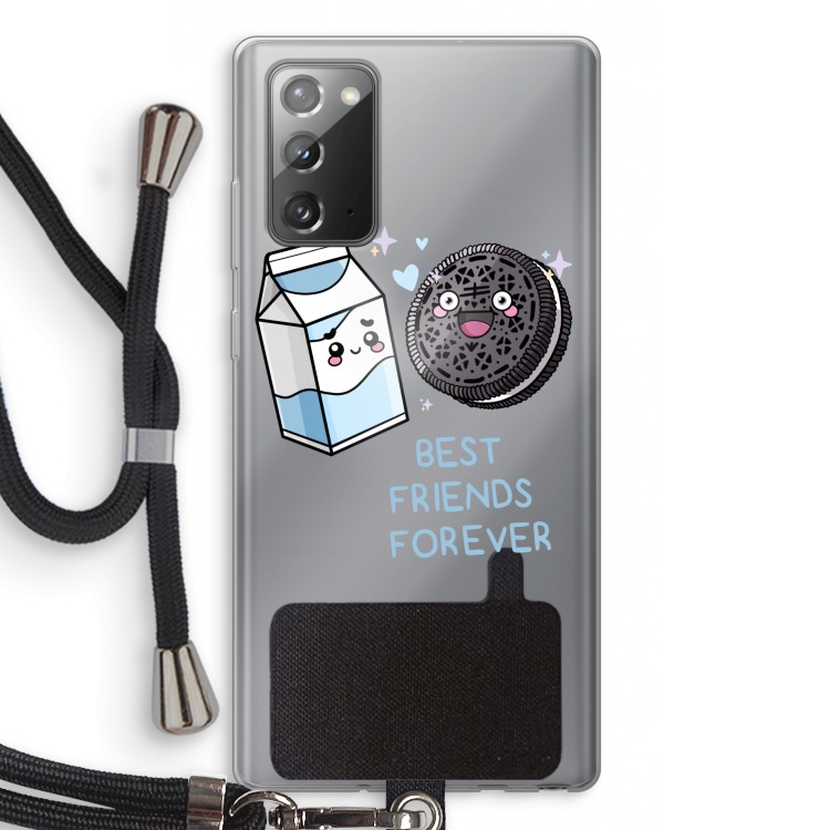 Best Friend Forever: Samsung Galaxy Note 20 / Note 20 5G Transparant Hoesje met koord