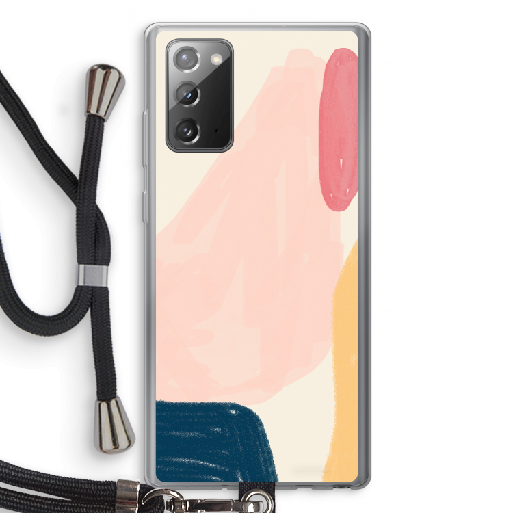 Saturday Flow: Samsung Galaxy Note 20 / Note 20 5G Transparant Hoesje met koord