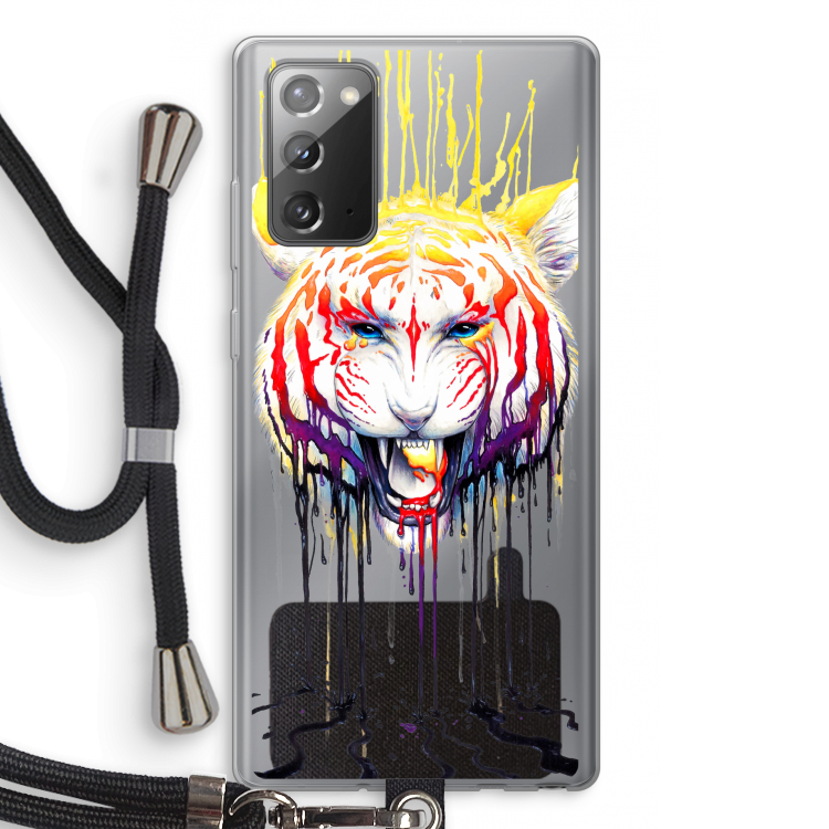 Fading: Samsung Galaxy Note 20 / Note 20 5G Transparant Hoesje met koord
