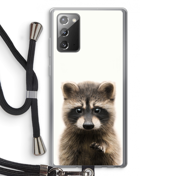 Rocco: Samsung Galaxy Note 20 / Note 20 5G Transparant Hoesje met koord