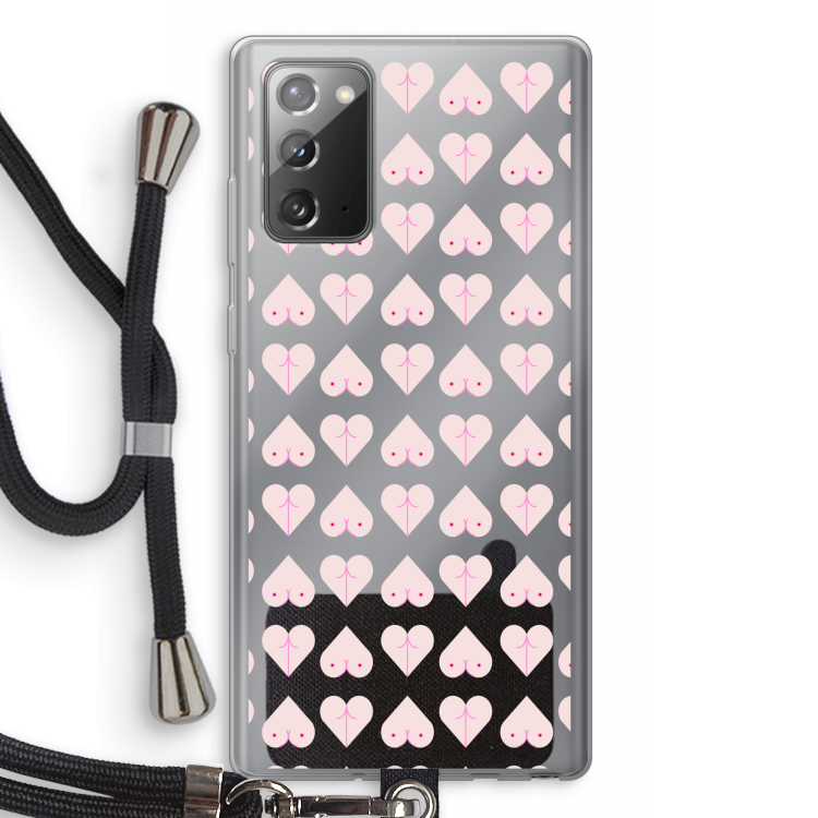 Ass 'n Titties: Samsung Galaxy Note 20 / Note 20 5G Transparant Hoesje met koord