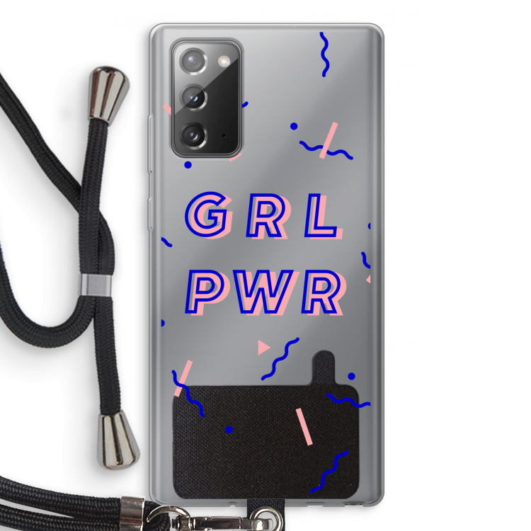 GRL PWR: Samsung Galaxy Note 20 / Note 20 5G Transparant Hoesje met koord