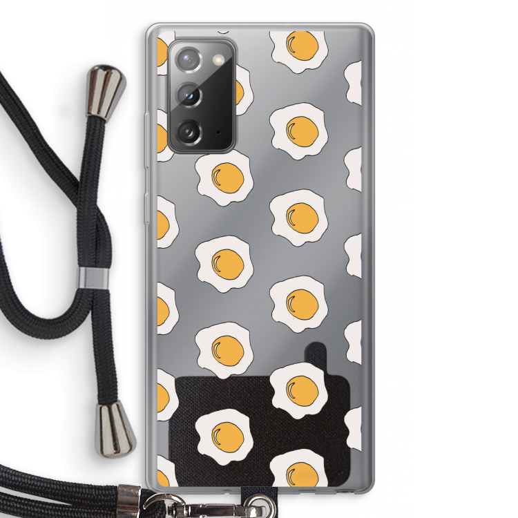 Bacon to my eggs #1: Samsung Galaxy Note 20 / Note 20 5G Transparant Hoesje met koord