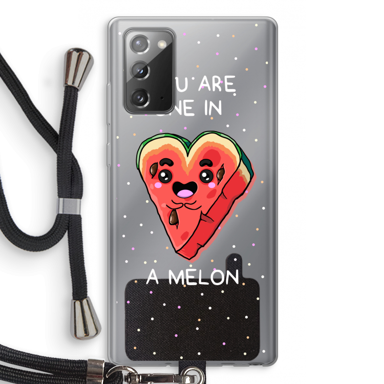 One In A Melon: Samsung Galaxy Note 20 / Note 20 5G Transparant Hoesje met koord