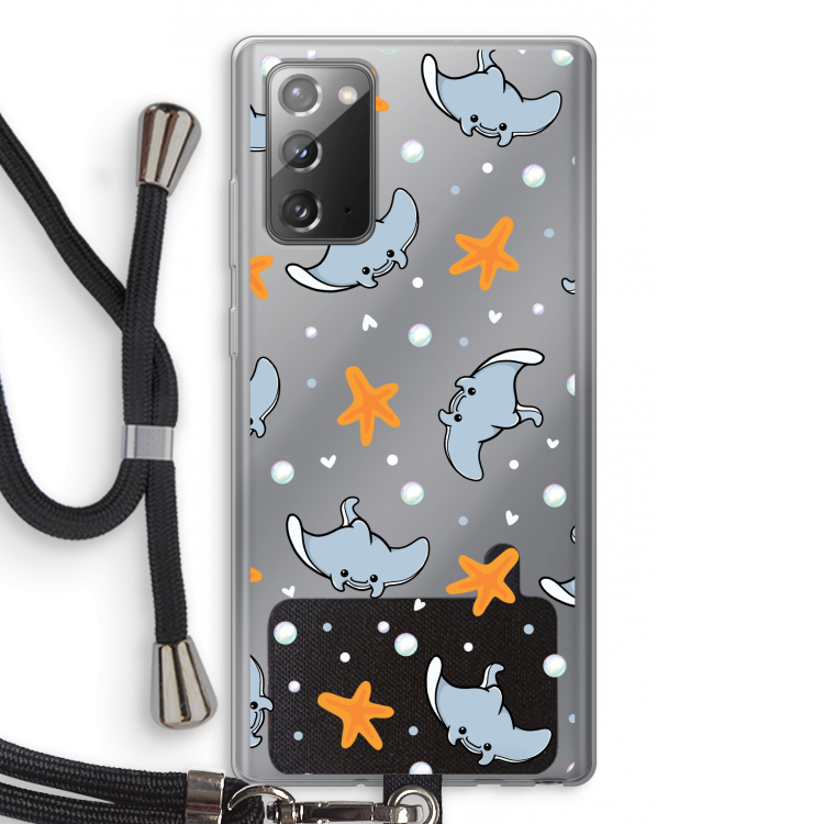 Manta: Samsung Galaxy Note 20 / Note 20 5G Transparant Hoesje met koord