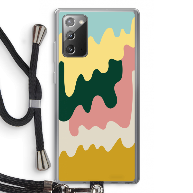 Baar B: Samsung Galaxy Note 20 / Note 20 5G Transparant Hoesje met koord