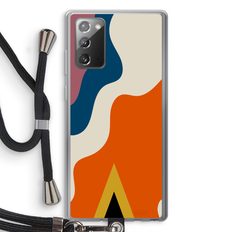 Noor A: Samsung Galaxy Note 20 / Note 20 5G Transparant Hoesje met koord
