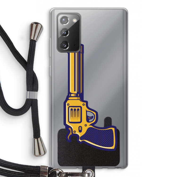 Pew Pew Pew: Samsung Galaxy Note 20 / Note 20 5G Transparant Hoesje met koord