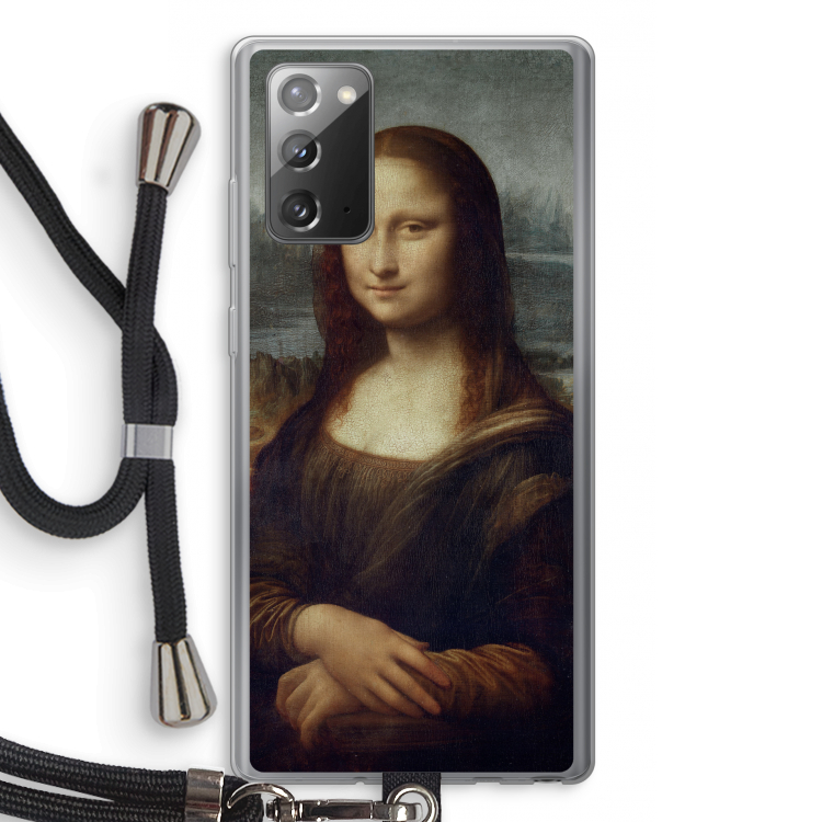 Mona Lisa: Samsung Galaxy Note 20 / Note 20 5G Transparant Hoesje met koord