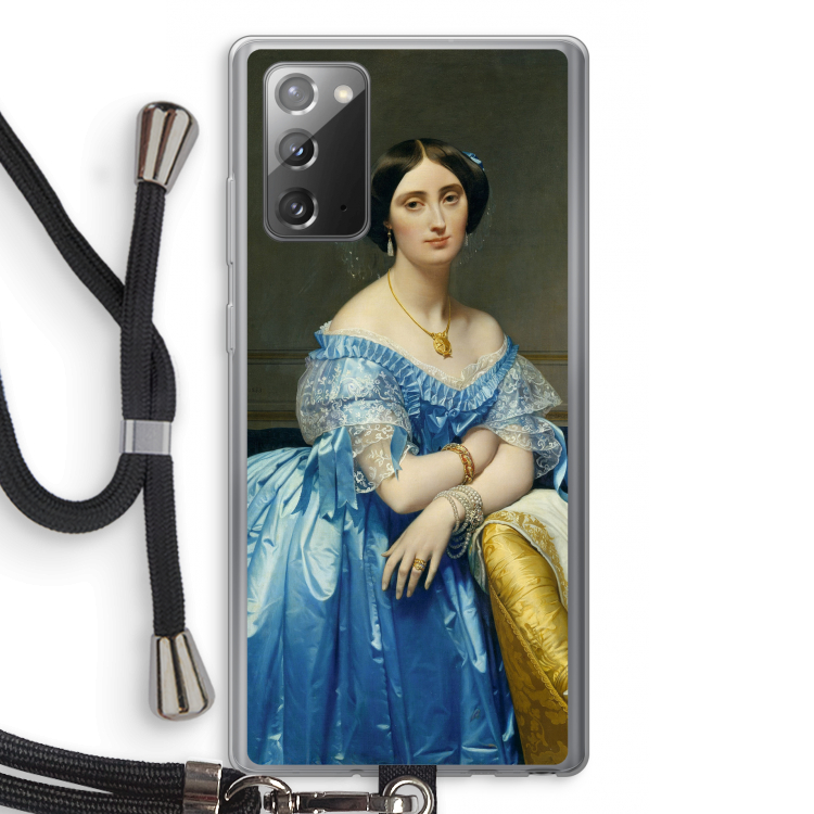 Eleonore: Samsung Galaxy Note 20 / Note 20 5G Transparant Hoesje met koord