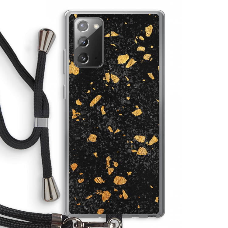 Terrazzo N°7: Samsung Galaxy Note 20 / Note 20 5G Transparant Hoesje met koord