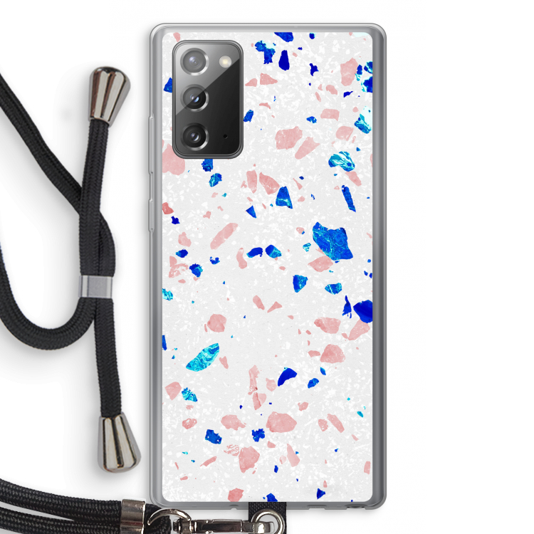 Terrazzo N°6: Samsung Galaxy Note 20 / Note 20 5G Transparant Hoesje met koord