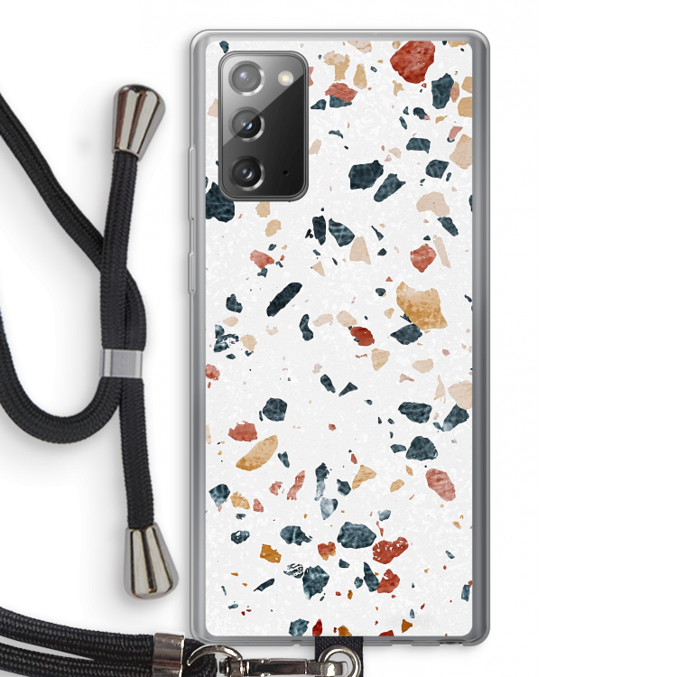 Terrazzo N°4: Samsung Galaxy Note 20 / Note 20 5G Transparant Hoesje met koord
