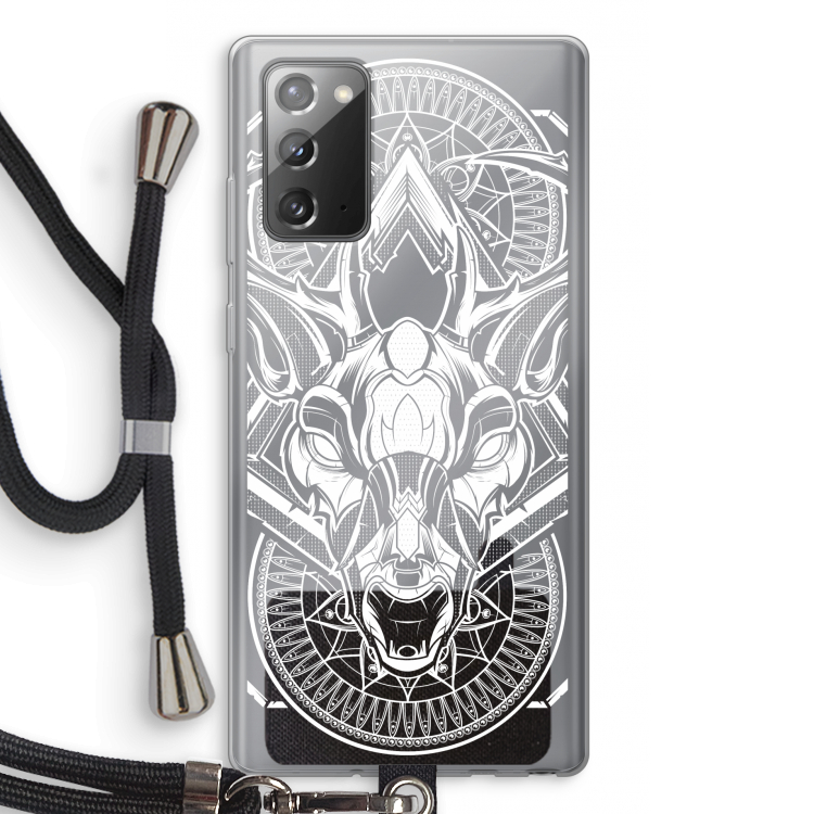 Oh Deer: Samsung Galaxy Note 20 / Note 20 5G Transparant Hoesje met koord